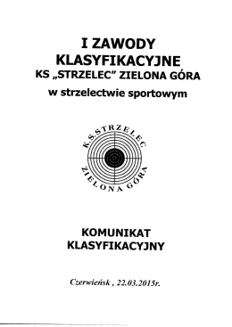 I ZAWODY - Strzelec