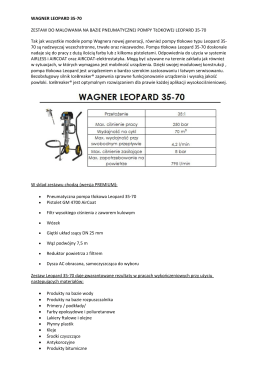 WAGNER LEOPARD 35-70 ZESTAW DO MALOWANIA