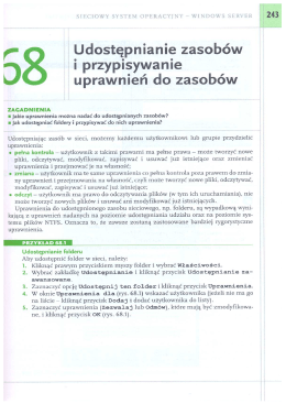 ASSO_68 Udostępnianie zasob&oacute;w i przypisywanie uprawnień do