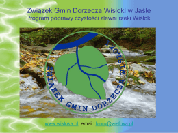 Program poprawy czystości zlewni rzeki Wisłoki