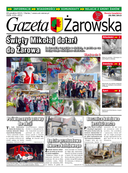 Gazeta Żarowska Nr 20/2015