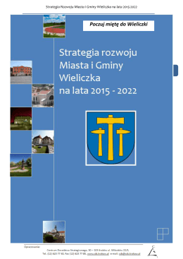 Strategia Rozwoju Miasta i Gminy Wieliczka na lata 2015