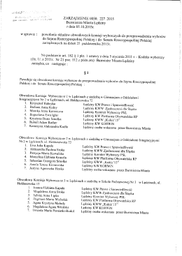 ZARZĄDZENIE 0050. 227 .2015 Burmistrza Miasta Lędziny z dnia