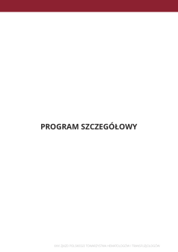 PROGRAM SZCZEGÓŁOWY