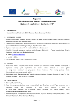 Regulamin-2015-BARZKOWICE - Szczeciński Związek Hodowców