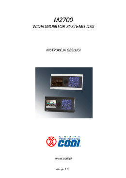 Monitor M2700 instrukcja obsługi