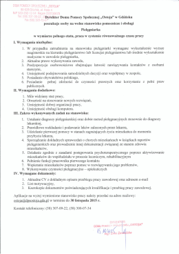 Tel- (53) 3070922, Dyrektor Domu Pomocy Społecznej &bdquo;Ostoja&rdquo; w