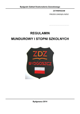 Regulamin mundurowy - Technikum Mundurowe Bydgoszcz