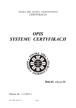 System certyfikacji