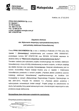 Wykonanie ekspertyzy wytrzymałościowej dachu pod potrzeby
