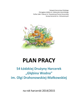 PLAN PRACY - Związek Harcerstwa Polskiego