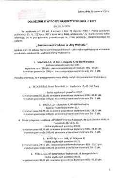 Treść ogłoszenia