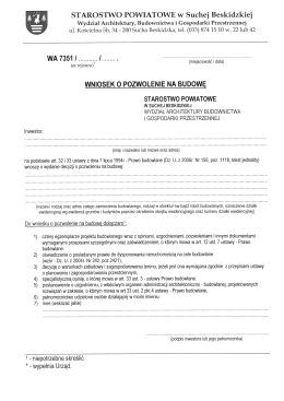 STAROSTWO POWIATOWE W Suchej Beskidzkiej