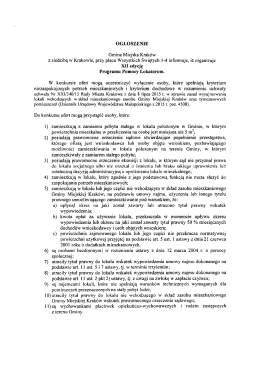 PROGRAM POMOCY LOKATOROM