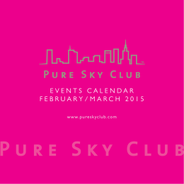 events calendar february/march 2 0 1 5 - Warszawa