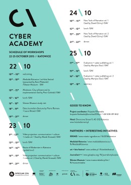 Cyber Akademia: program  - Katowice