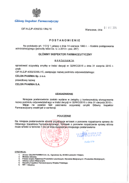 GIF 32/WC/2015 Salmex sprostowanie