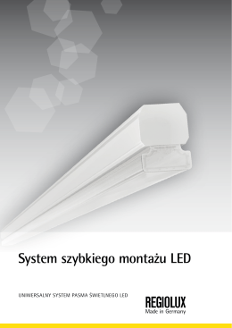 System szybkiego montażu LED