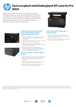 Seria urządzeń wielofunkcyjnych HP LaserJet Pro