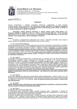 Komunikat 2 i zmiana terminu - Zarząd Mienia m.st. Warszawy