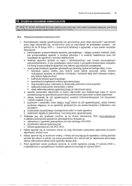 10. UCZEŃ NA EGZAMINIE GIMNAZJALNYM