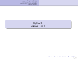 Wykład 6. Drzewa – cz. II