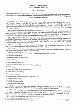 UCHWAŁA NR W37/2015 RADY GMINY POSWIĘTNE