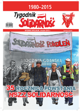 Tygodnik Solidarność, wydanie specjalne, sierpień 2015 rok