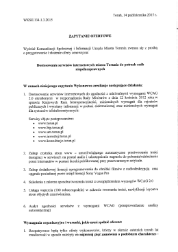 Toruń, 14 pażdziernika 2015 r. - Biuletyn Informacji Publicznej