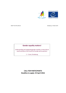 Gender Equality Seminar