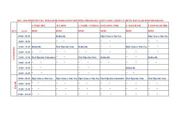 2015-2016 pedagojik formasyon eğitimi sertifika programı bahar