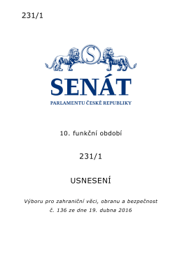 231/1 - Senát