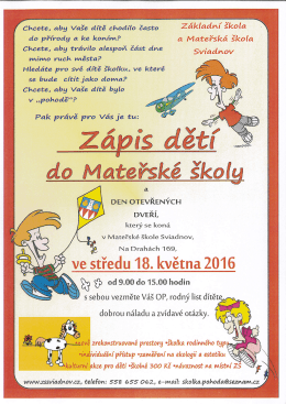 Page 1 Clacete, aby Va&scaron;e d&iacute;tě chodilo často Z&aacute;kladva&iacute; &scaron;kola do