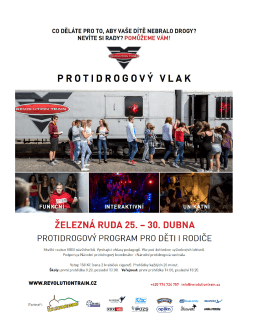 Protidrogový vlak a protidrogový program nejen pro děti a rodiče