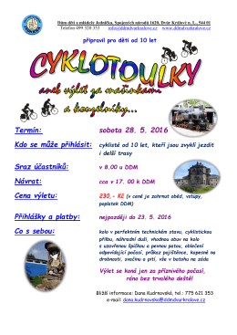 plakátek Cyklotoulky
