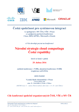Národní strategie cloud computingu České republiky - cssi