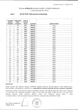 obor 18-20-M/01 Informační technologie