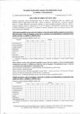 Monitorovací kalendář 2016 - Krajská hygienická stanice