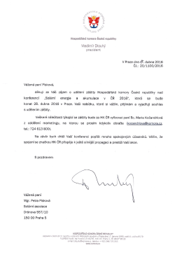 Hospodářská komora ČR - Vladimír Dlouhý, prezident