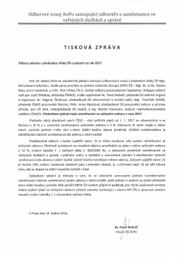 ZDE. - Odborový svaz státních orgánů a organizací