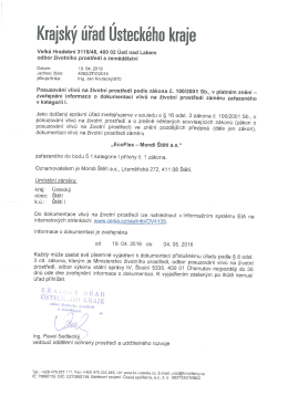 dokumentace "EcoFlex - Mondi &Scaron;tět&iacute; a.s."