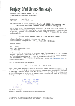 Transportkabel - DIXI a.s. - linka na výrobu optických