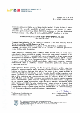 oznámení Ministerstva zdravotnictví ČR ve formátu pdf