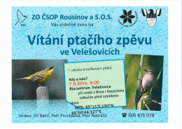 Vítání ptačího zpěvu