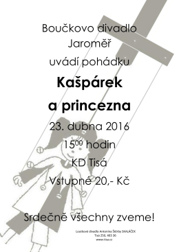 Kašpárek a princezna - Boučkovo divadlo Jaroměř