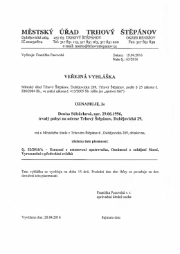 zde ke stažení - Město Trhový Štěpánov