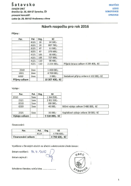Návrh - Rozpočtu_2016 DSO