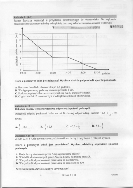 Page 1 Zadanie 1. (0&ndash;1) Zastęp harcerzy wyruszył z przystanku
