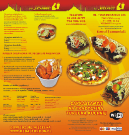 ulotka do pobrania - Kebab Bydgoszcz Fordon