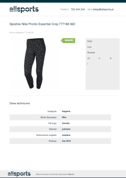 Spodnie Nike Pronto Essential Crop 777168 060